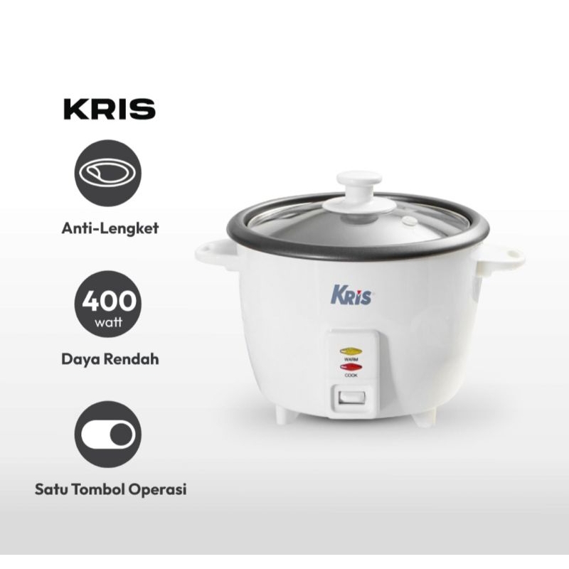 Jual Kris 1 Ltr Rice Cooker Manual - Putih | Shopee Indonesia