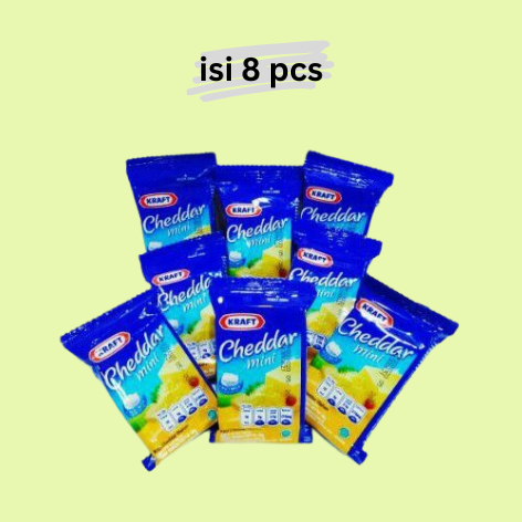 Jual Keju Kraft Cheddar Mini Renceng Isi 8 Sachet 30 gram | Shopee ...