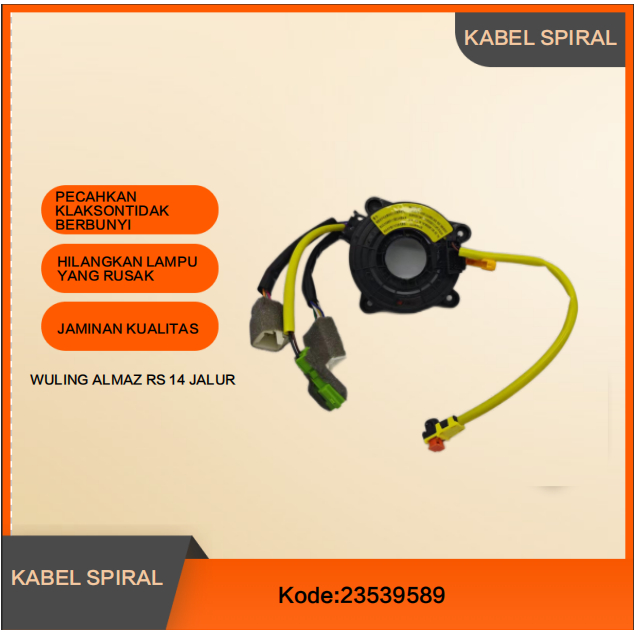 Jual KABEL SPIRAL KABEL KLAKSON CLOCK SPRING CABLE WULING ALMAZ RS 14 ...