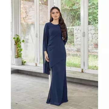 New Collection Kalila Dress Mermaid Bahan Ceruty Babydoll Full Furing Dress Model Malaysiaan