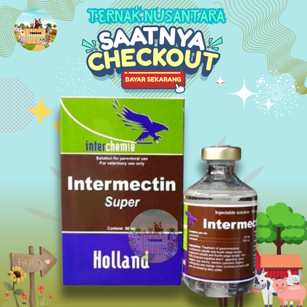 Jual INTERMECTIN SUPER 50 ML - Untuk Ekto dan Endo parasit, Cacingan ...