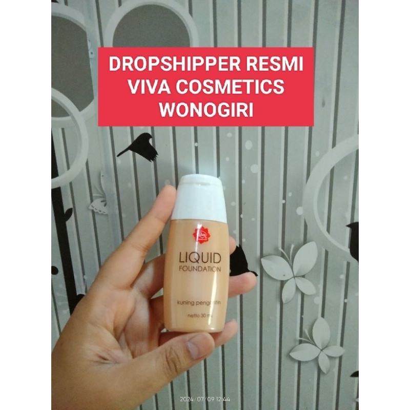 Jual VIVA LINQUID FOUNDATION KUNING PENGANTIN 30 ml | Shopee Indonesia