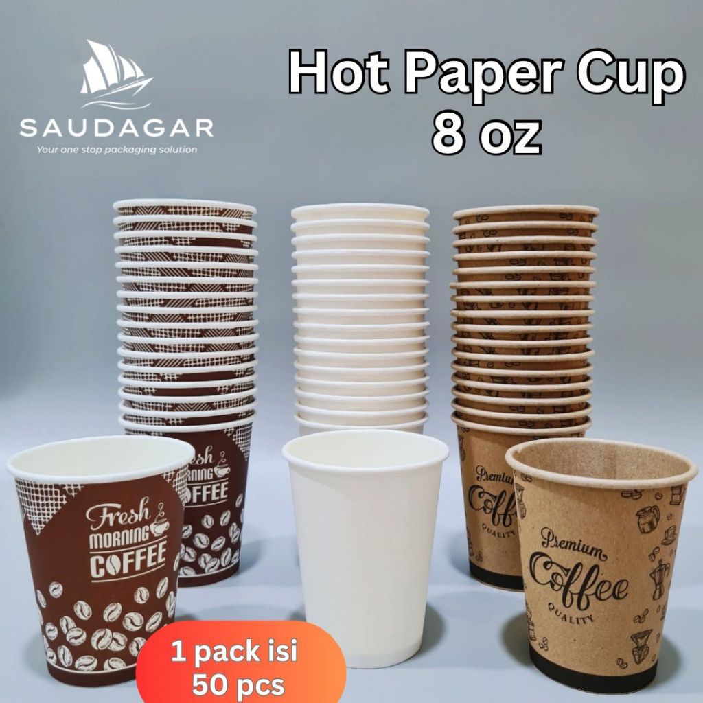 Jual Paper cup 8 oz / Gelas Kopi Teh | Shopee Indonesia