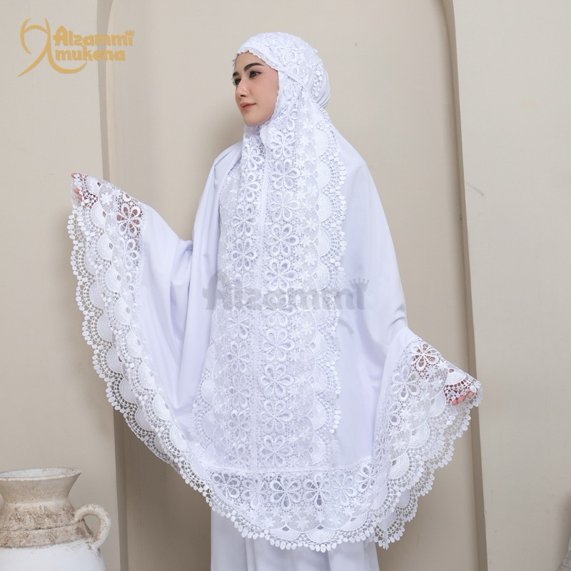 Mukena Dewasa Syahnum Daily Putih Bersih Full