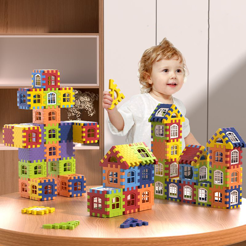 Jual Balok Susun Rumah / Mainan Building Block/ block brick mainan ...