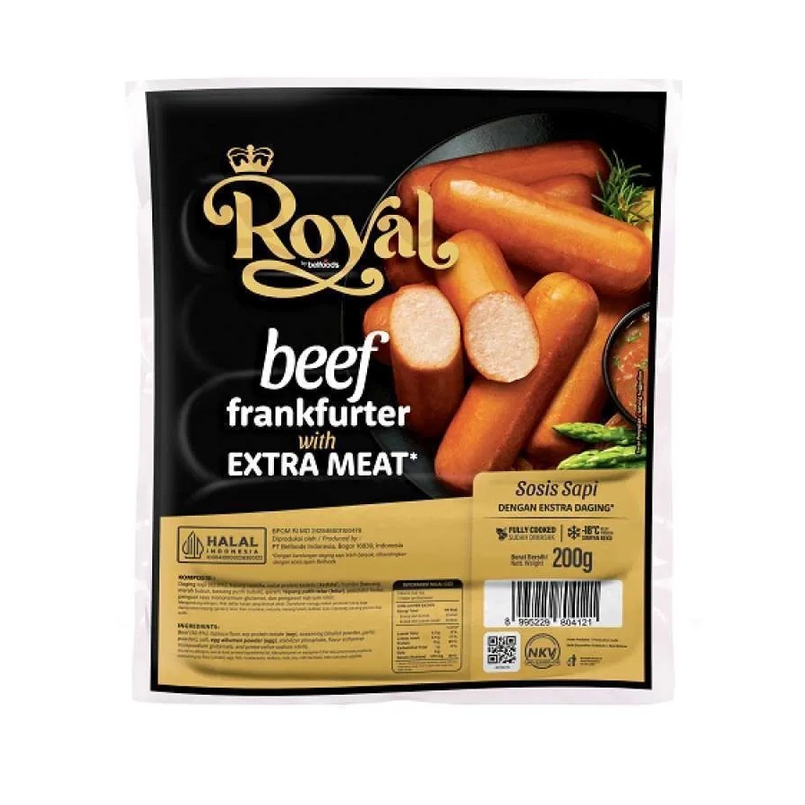 Jual BEEF FRANKFURTER SAUSAGE BELFOODS ROYAL 200GR SOSIS SAPI HALAL ...