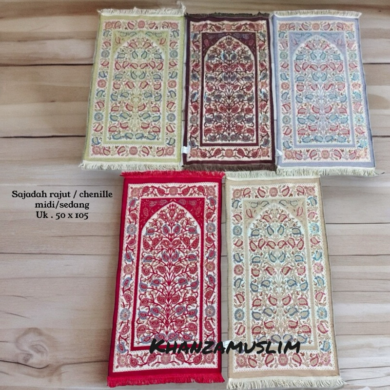 Jual SAJADAH RAJUT MIDI RAJUT SUPER TURKIYE UKURAN TANGGUNG 50x110 ...