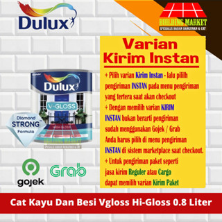 Jual Cat Minyak Kayu Dan Besi Dulux Vgloss V Gloss Hi Gloss 0.8 Liter ...