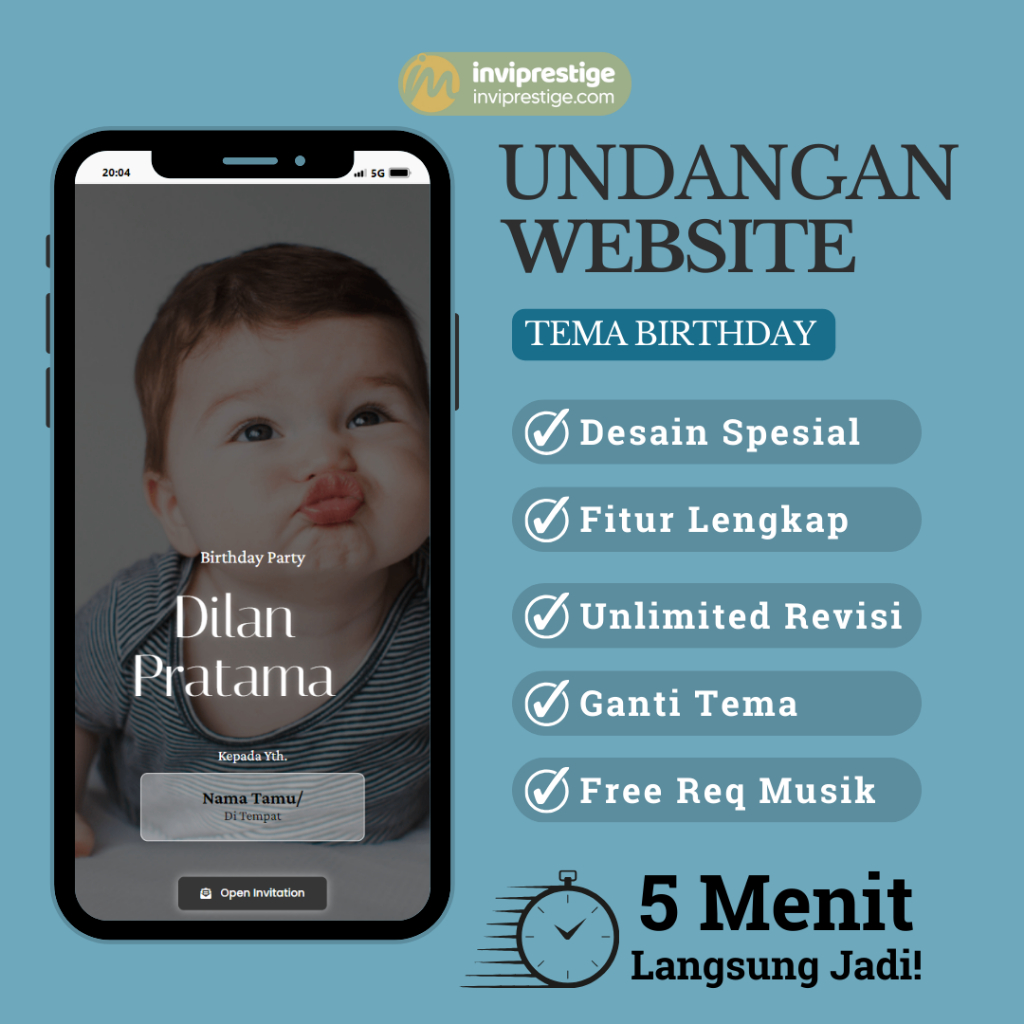 Jual Undangan Website Digital Birthday / Ulang Tahun Express | Shopee ...