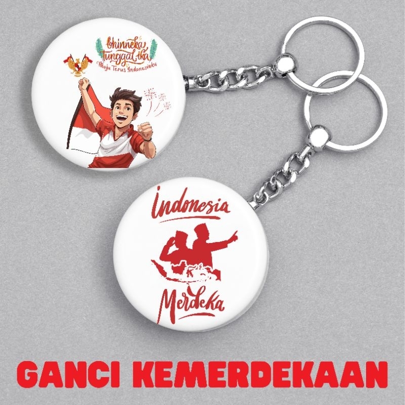 Jual Gantungan Kunci Edisi Indonesia Merdeka Agustus Hut Ri