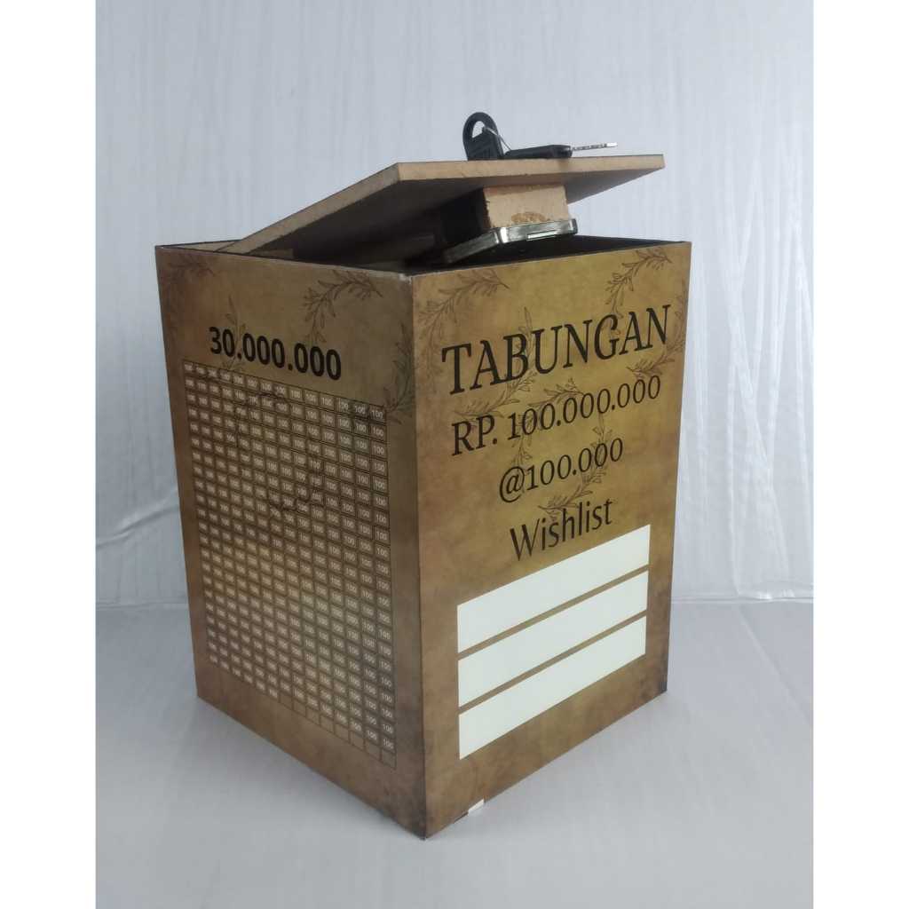 Jual celengan target 100k Celengan Target Kotak Kunci Jumbo tabungan ...