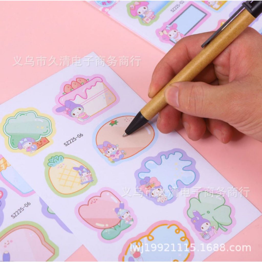 Jual STIKER LABEL NAMA SANRIO SZ 225 - BOX AMX 483 - BESAR WY 0001 - MY ...