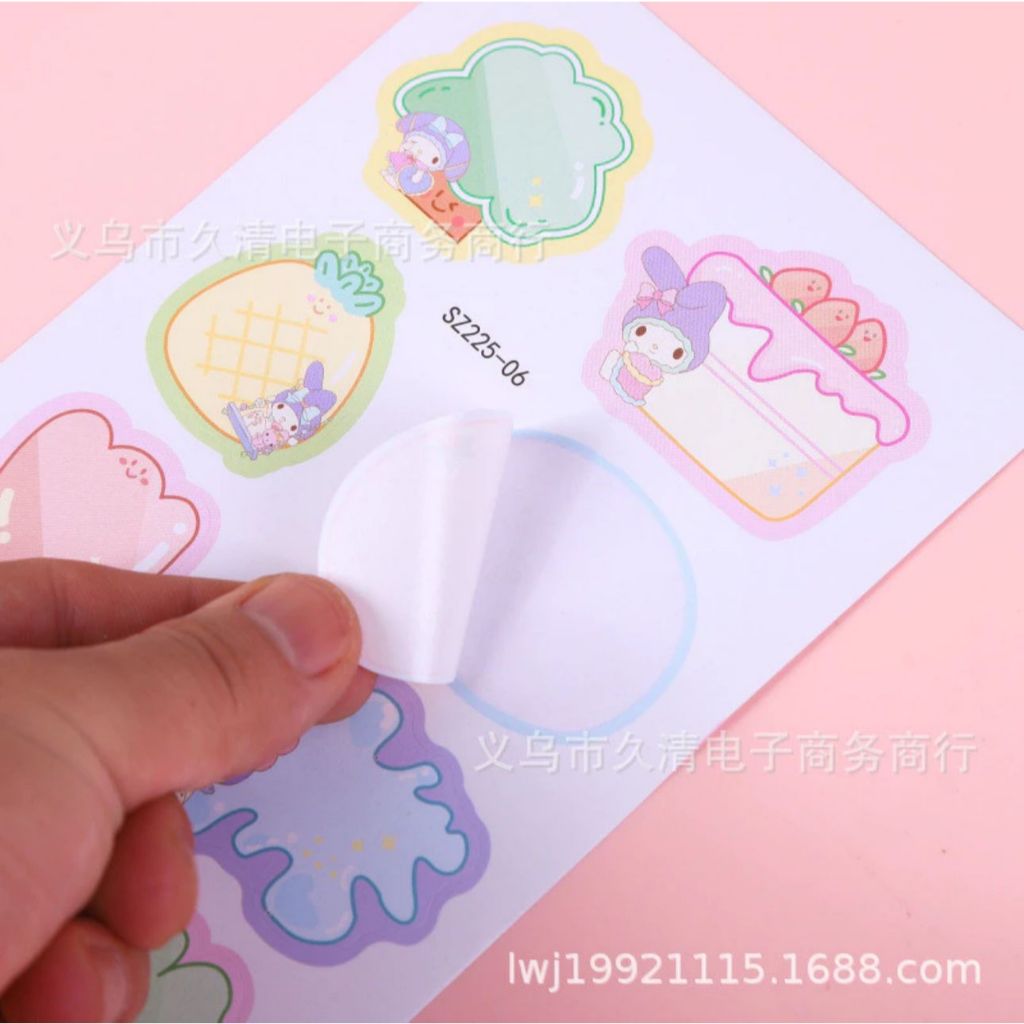 Jual STIKER LABEL NAMA SANRIO SZ 225 - BOX AMX 483 - BESAR WY 0001 - MY ...
