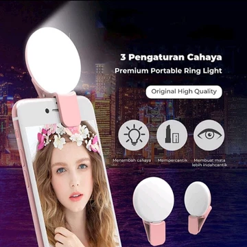 Ring Light Mini Q Selfie Mini Q Jepit A2 Mini Cute