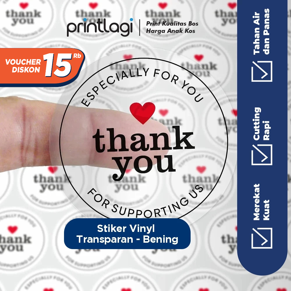 Jual Cetak Stiker Transparan / Sticker Custom Vinyl Transparan ...