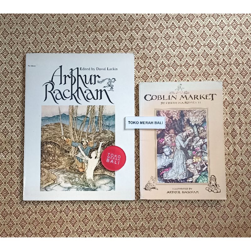 Jual Paket 2 buku Arthur Rackham 1975, buku poster ilustrasi dongeng ...