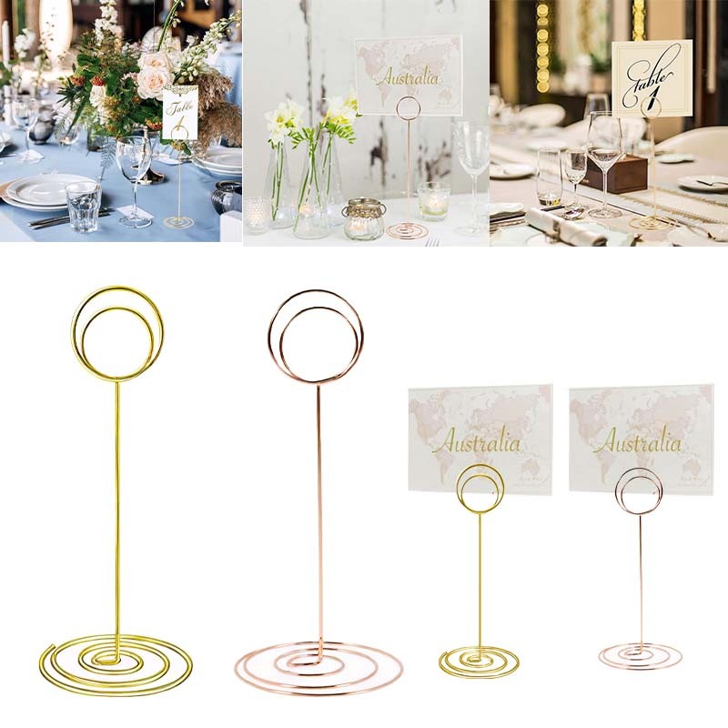 Jual 10pcs Table Menu Stand Stainless Tiang Nomor Meja Penjepit Harga ...