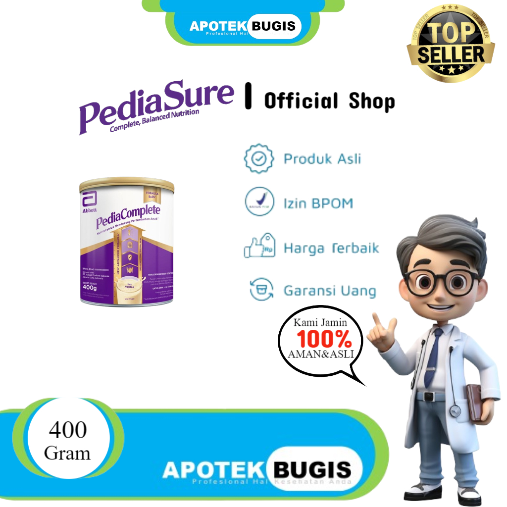 Jual Pediasure & Pedia Complete 400 g & 850 g (1-10 tahun) Susu Formula ...