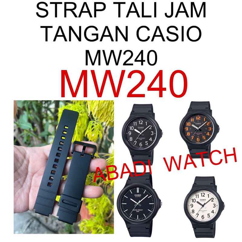 Jual STRAP TALI JAM TANGAN CASIO MW-240 MW240 MW 240 original , pas dan ...