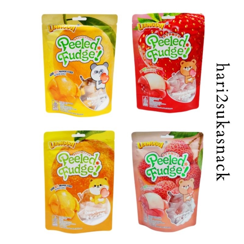 Jual Permen Lunak PEELED FUDGE LIANGGUI Rasa Jeruk Strawberry Mangga ...