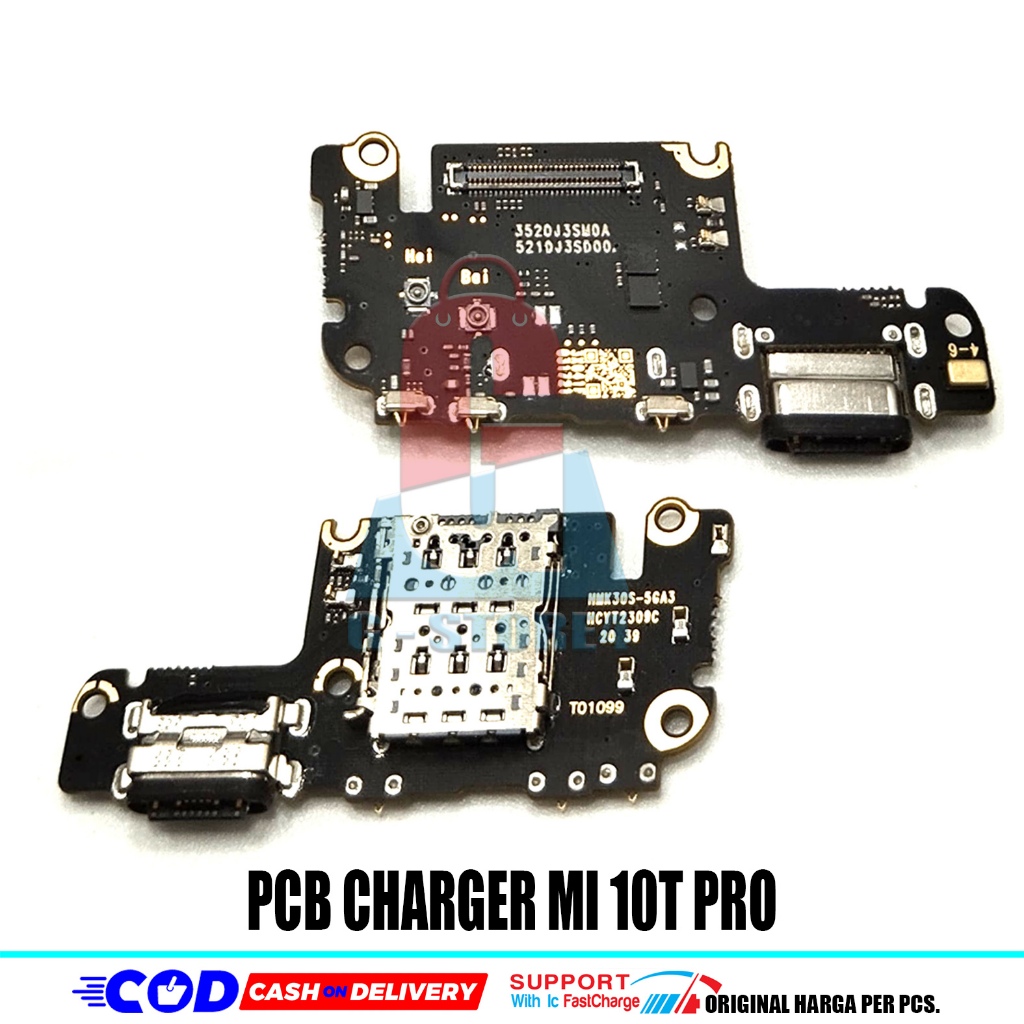 Jual PAPAN CAS KONEKTOR CHARGER XIAOMI MI 10T PRO ORIGINAL IC PCB