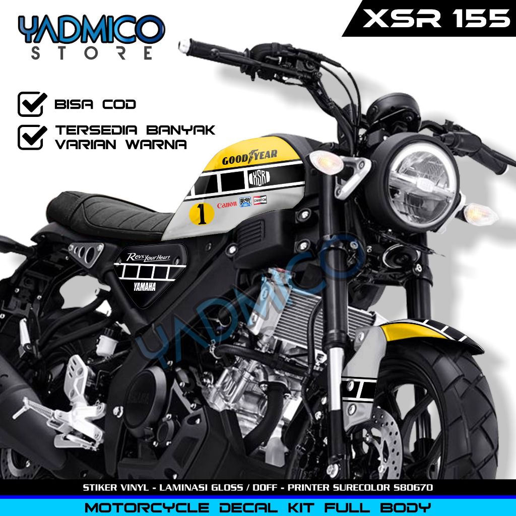 Jual Decal XSR 155 Full Body / Stiker Motor XSR 155 Fullbody / Dekal ...