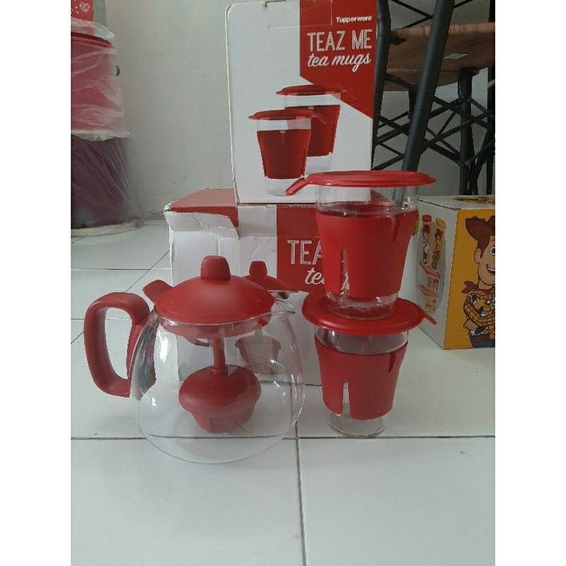 Jual Tupperware teko teaz me tea pot set | Shopee Indonesia