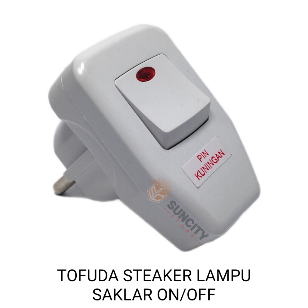 Jual TOFUDA Steker Lampu Switch ON/OFF Premium | Shopee Indonesia