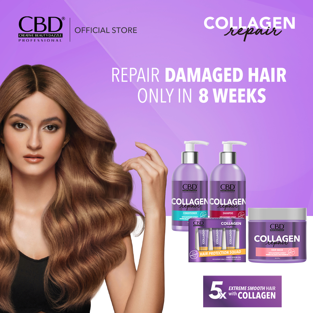 Jual CBD Collagen Bundle Paket Perawatan Rambut Rusak [Shampoo ...