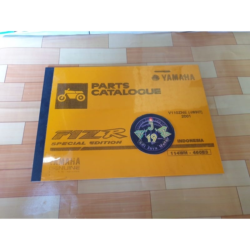 Jual Buku Part Catalog Katalog Copian Yamaha FIZR F1ZR FIZ R 2001 4WH7 ...