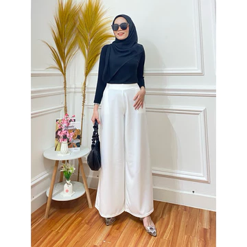 Kulot Scuba Wanita XL Bahan Premium Melar