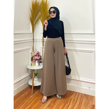 Kulot Scuba Wanita XL Bahan Premium Melar