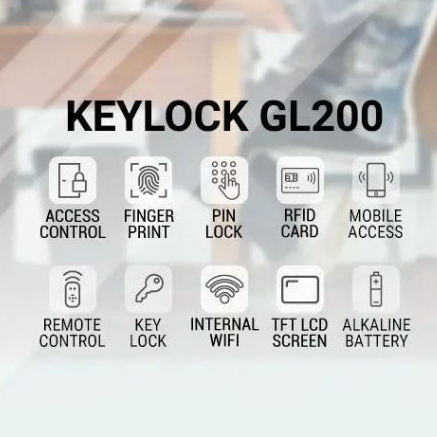 Jual SOLUTION KEYLOCK GL200 / KUNCI PINTU DIGITAL SMART DOOR LOCK SIDIK ...