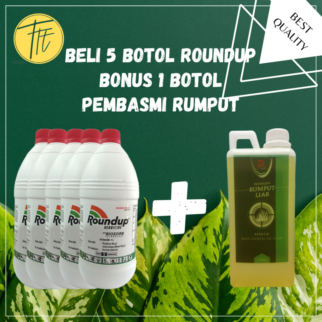 Jual Roundup Herbisida Sl Liter Beli Botol Roundup Liter Bonus Botol Pembasmi Rumput