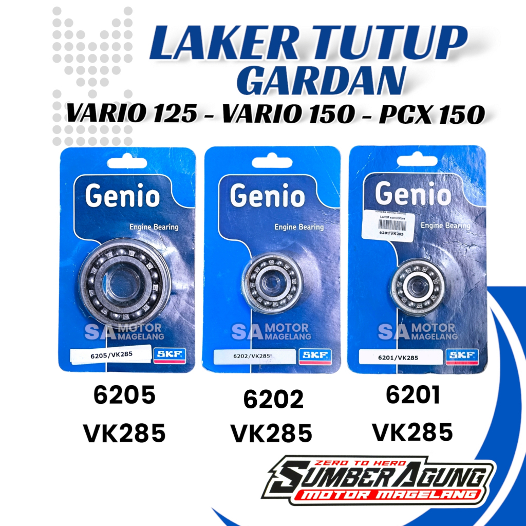 Jual LAKER LAHER BEARING RASIO GARDAN SET 6 PCS VARIO 125 150 PCX 150 ...