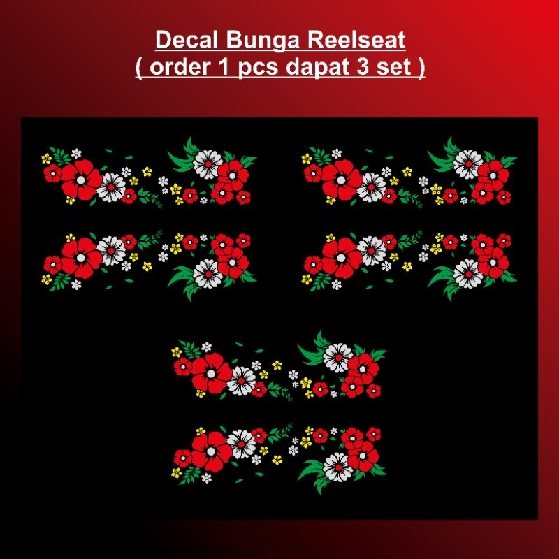 Jual Decal Bunga Reelseat Custom | Shopee Indonesia