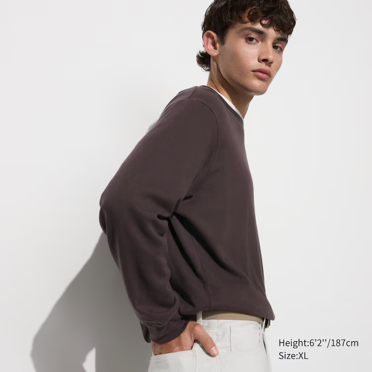SALE PENAWARAN TERBATAS 13 19 DEC MEN Kaos Turtle Neck Brushed Pria Lengan Panjang Pullover T Shirt Polos UNIQLO Turtleneck JASTIP SALE
