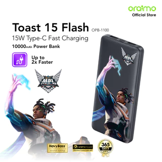 oraimo Powerbank x MPL Mobile Legends Toast 15 Flash Kapasitas Nyata 10000mAh OPB-1100 Triple Output 5V 3A Micro USB Type-C Pengisian Cepat Pengisian Cepat