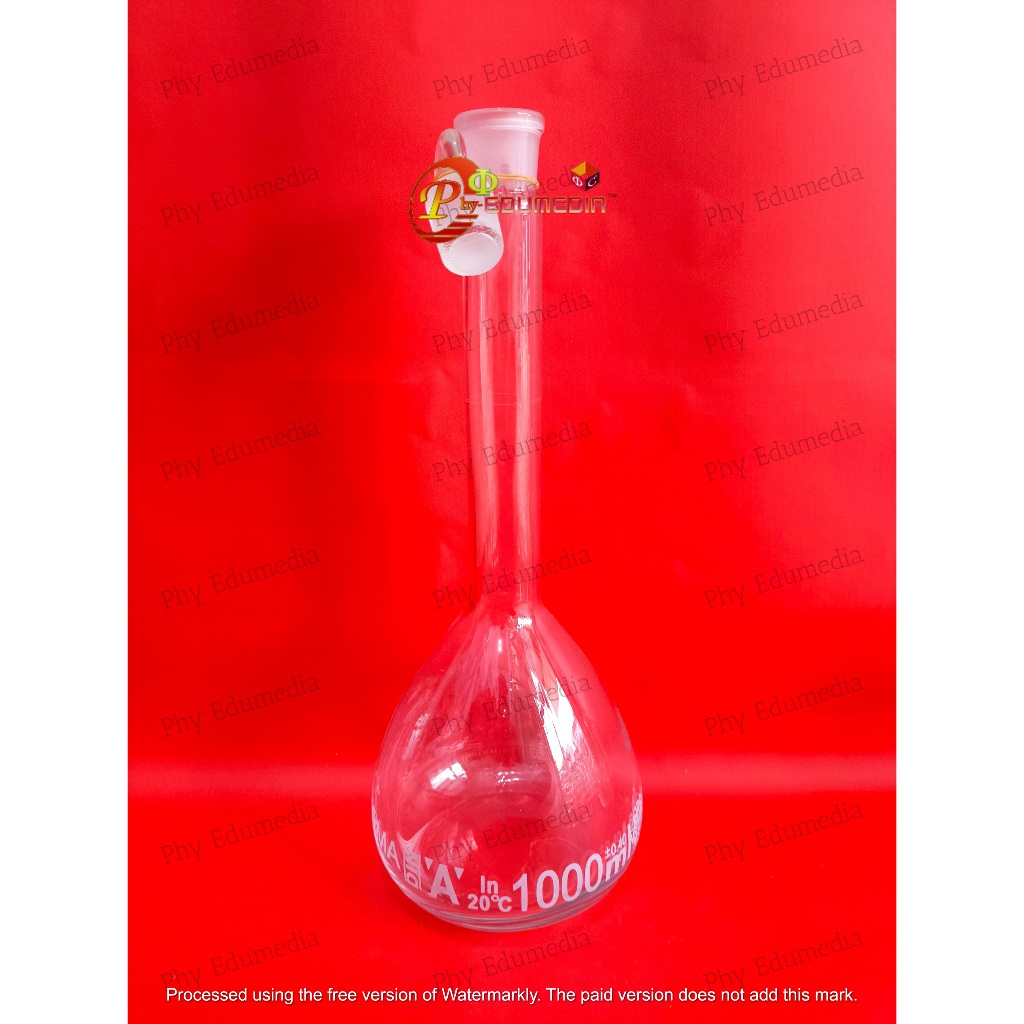 Jual Labu ukur 1000ml Herma / Volumetric Flask 1000ml Herma / Labu ukur ...