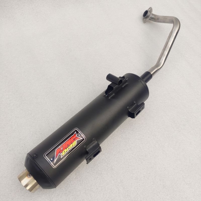 Jual King Drag exhaust muffler standard chicken pipe for mio sporty mio ...
