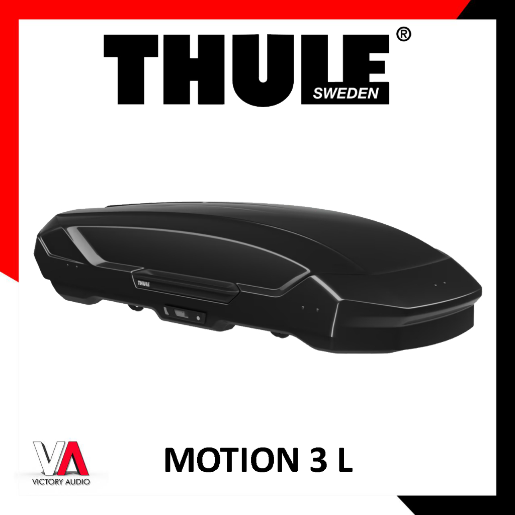 Roof Box Cargo Box Mobil THULE Motion L Black Glossy Titan Glossy 450L  450 Liter Kapasitas Beban 75kg Dual Side Opening ORIGINAL SWEDIA
