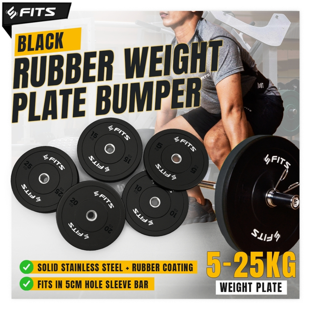 HOT Bar Rubber Weight Plates For Sale FITS Black Rubber Weight