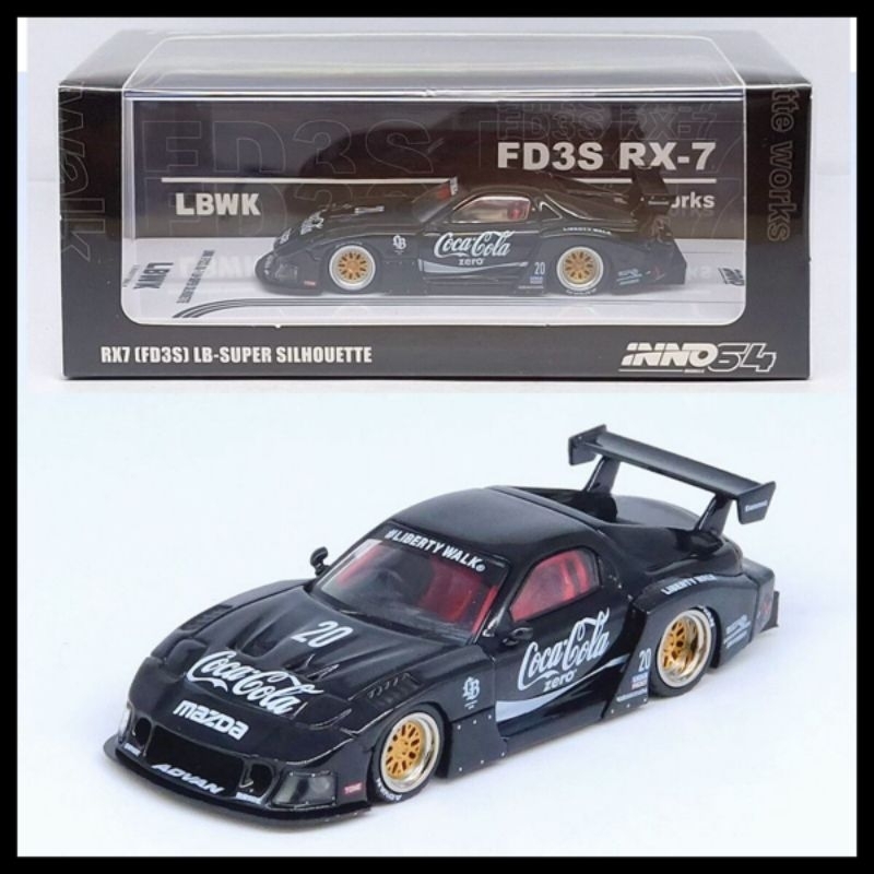 Jual INNO 64 MAZDA RX7 FD3S LB SUPER SILHOUETTE LBWK coca cola inno64 ...