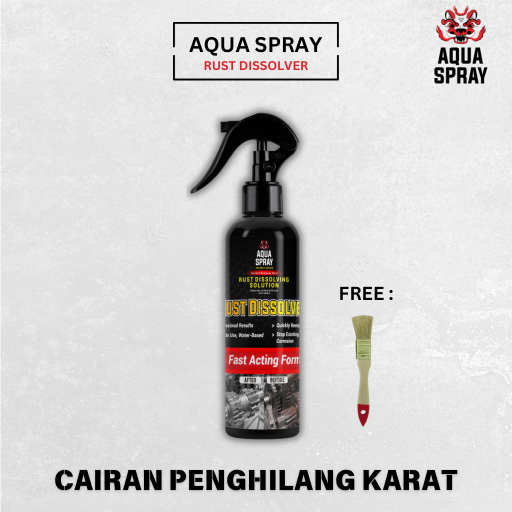 Jual Aqua Spray Rust Dissolver Cairan Spray Penghilang Karat JunDW ...