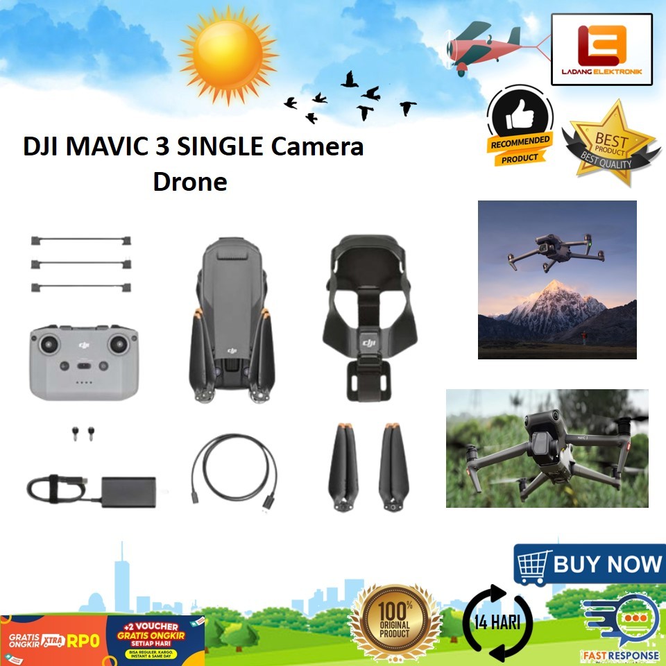 Jual DJI MAVIC 3 SINGLE Camera Drone | Shopee Indonesia