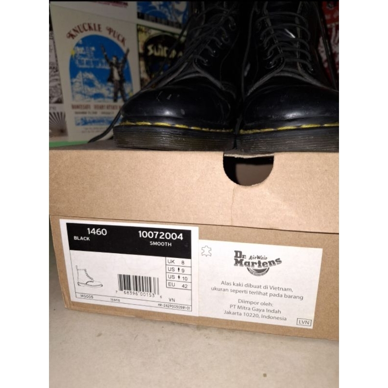Jual DOCMART 1460 BLACKSMOOTH SECOND | Shopee Indonesia
