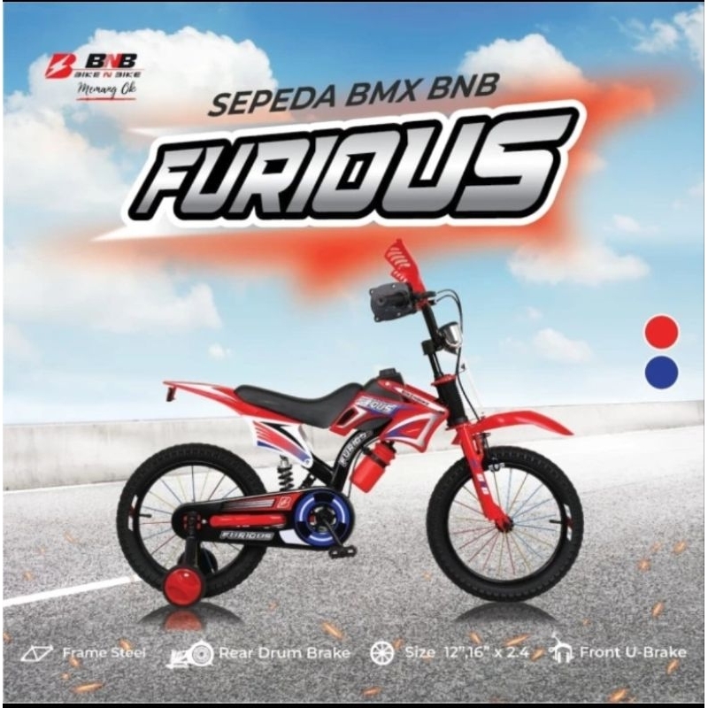 Jual sepeda motor cross bnb furious 12 inch | Shopee Indonesia