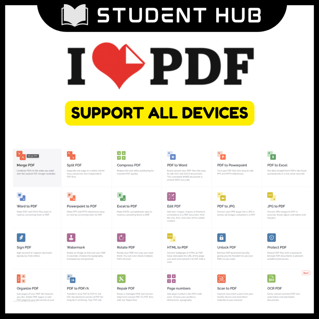 Jual iLovePDF Premium Premium Account Merge/Edit PDF to Word ...