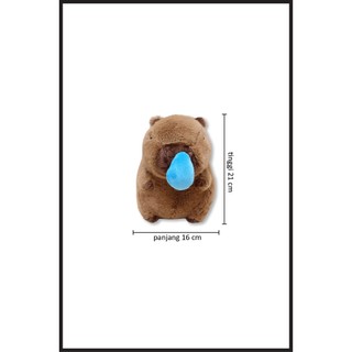 Jual DREAMTOYS96 Boneka Animal Capybara Ingus Duduk Bisa Di Tarik Snort ...