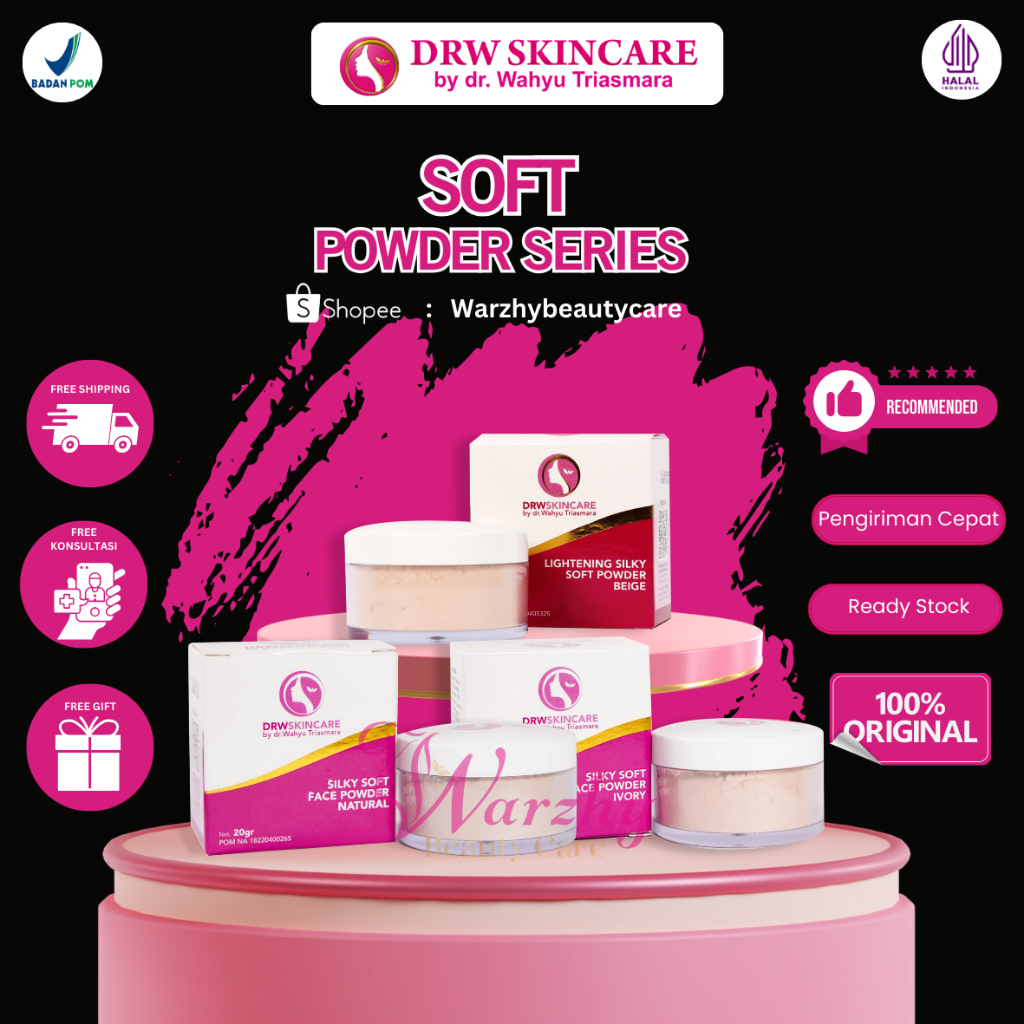 Jual SOFT POWDER BEDAK TABUR DRW SKINCARE | Shopee Indonesia